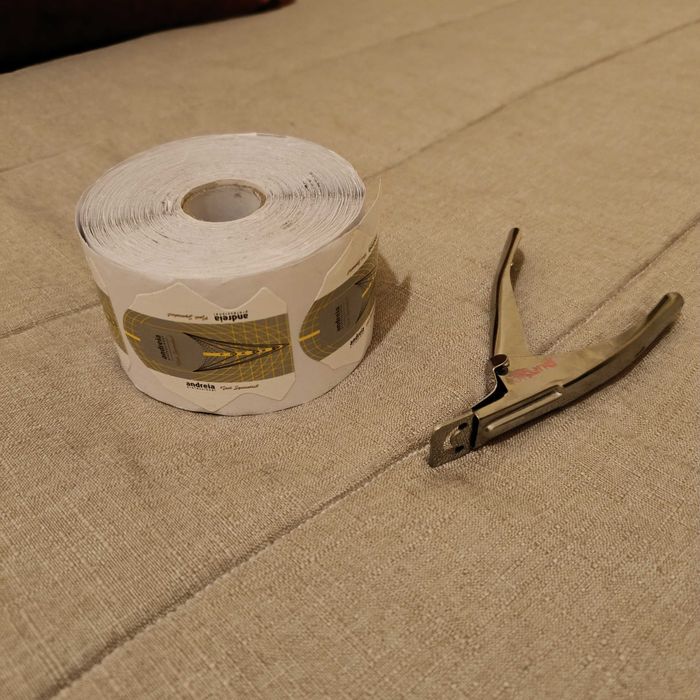 Molde de extensões de gel e Guilhotina