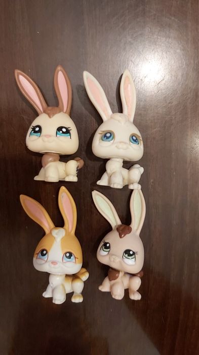 LPS Littlest pet shop króliki 4 szt