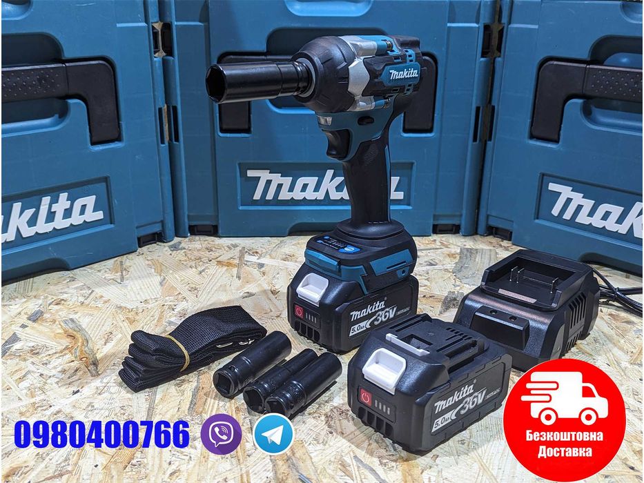 Гайковерт Makita DTW500BL 36V гвинтоверт 500 Nm