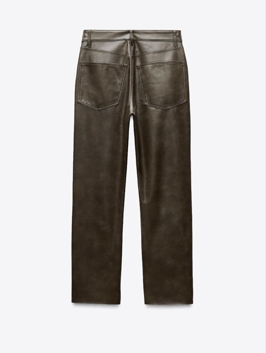 Шкіряні штани Zara, розмір XL