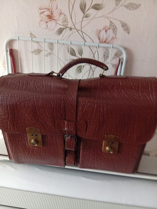 Teczka skórzana PRL