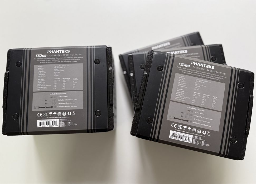 ［未使用］Phanteks T30 3個Pack phanteks t30 - Купить электронику - Цены на OLX.ua