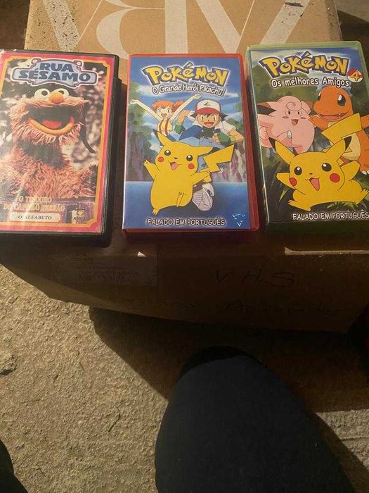 Cassetes VHS infantis**Novo anúncio**mais cassetes