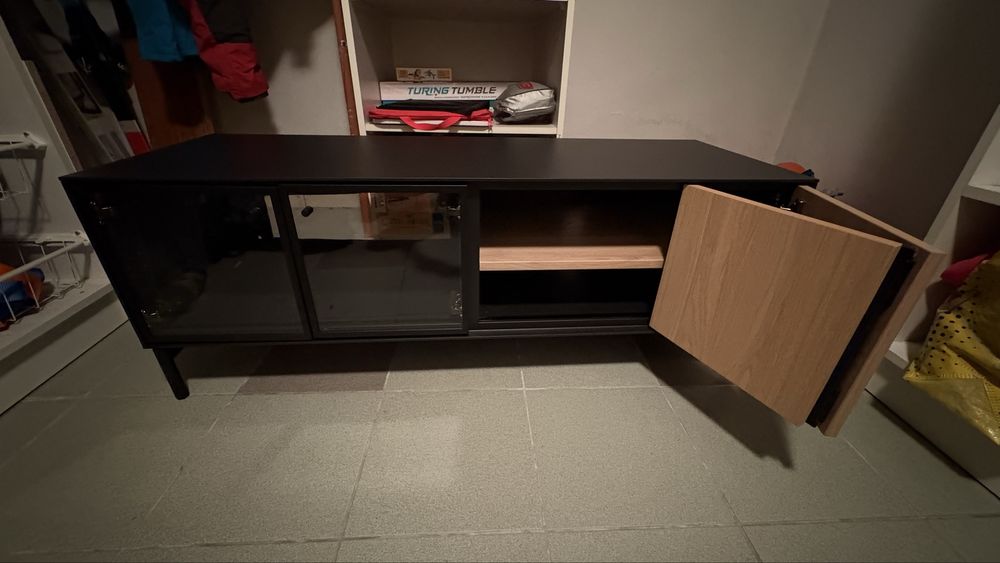 Boastad ikea szafka x 2 pod tv rtv czarno debowa okleina