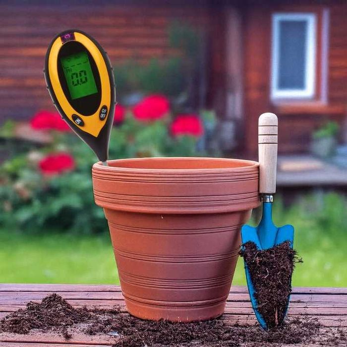 Kwasomierz tester miernik pH gleby ziemii światło wilgotność termometr