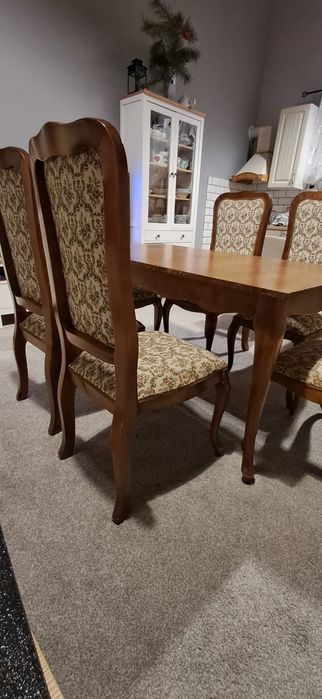 Krzesła i stół styl Włoski /Ludwik