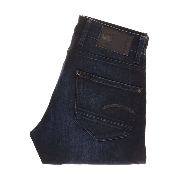 Spodnie G-Star Raw Revend Skinny W30 L32 Dark Blue Męskie Jeansy 76CM