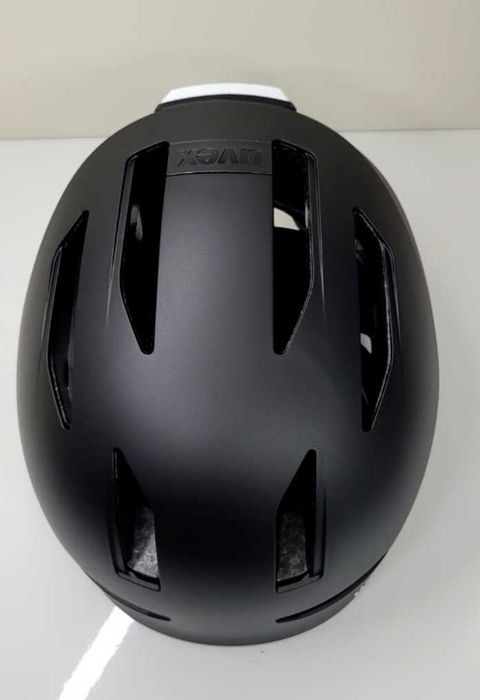 Kask rowerowy MTB miejski Uvex Urban Planet LED black mat 58-61cm
