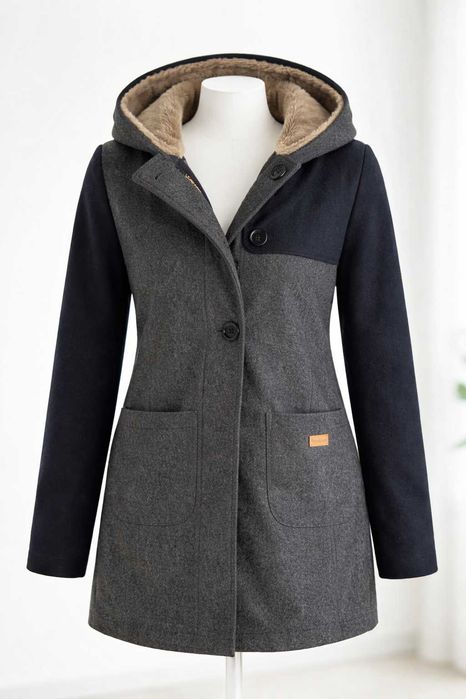 Damski płaszcz z futerkiem 2special Friday Apparel  bardzo dobry stan