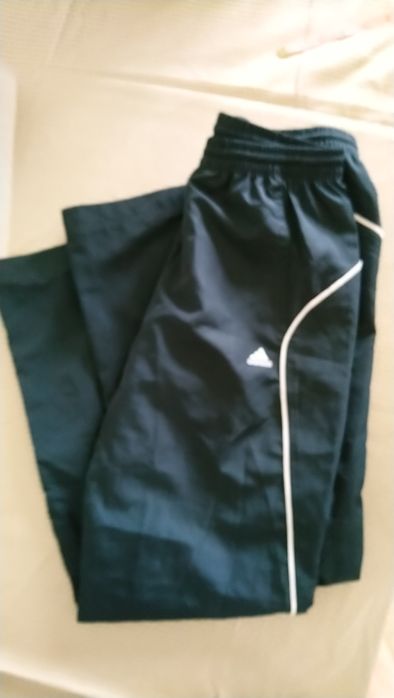 Spodnie Adidas 152 ciemny szary clima cool