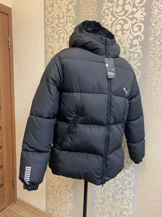 Лаковый Пуховик PUMA  Деми Теплая Зима Зима S Женский .XS-XXL