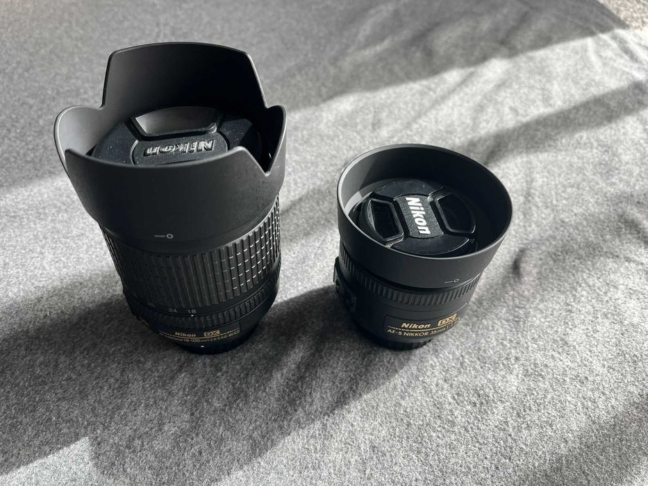 Nikon D5100 + Nikkor AF-S DX 18-105 mm f/3.5-5.6 VR ED + Nikkor AF-S 35 mm f/1.8G ED
