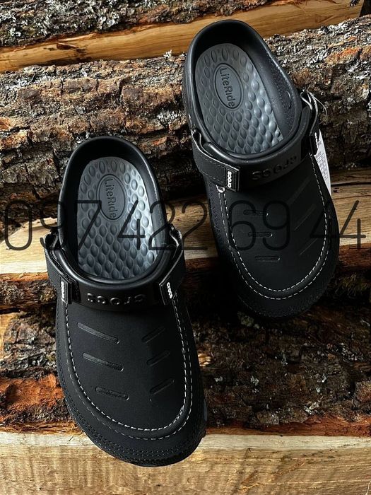 Чоловічі Крокси Сабо Crocs Yukon LiteRide Clog Army/Black Crocs Крокси