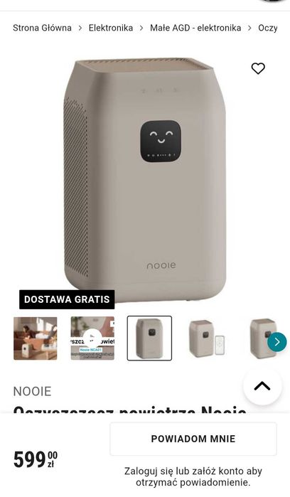 Oczyszczacz powietrza Nooie