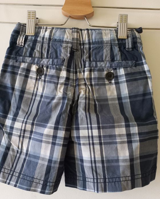 Calções em algodão, xadrez azuis e branco, 2 anos Baby Gap