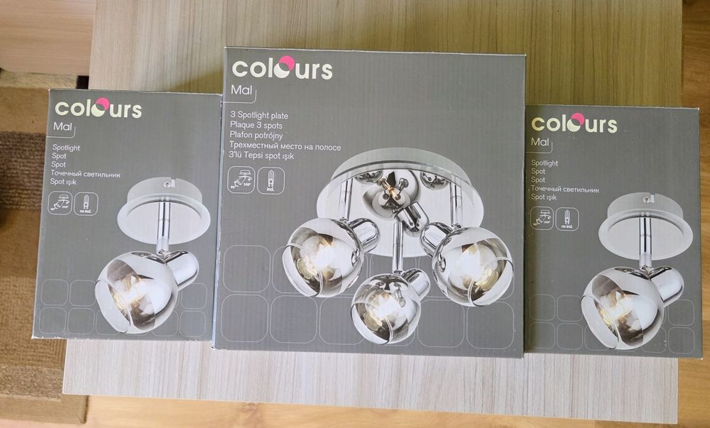 Komplet lamp do łazienki lub salonu