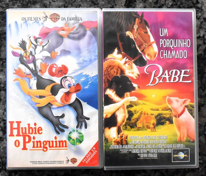Lote 6 filmes de animação em VHS (Lote 2)