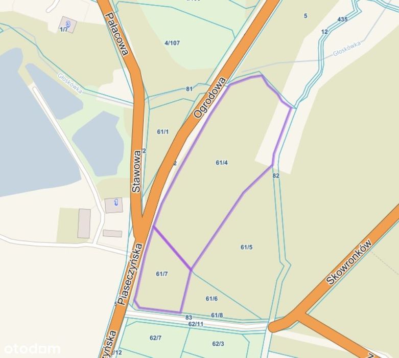 Wyjątkowa działka 7723 m² z lasem i rzeką – Złotokłos, pod rezydencję!