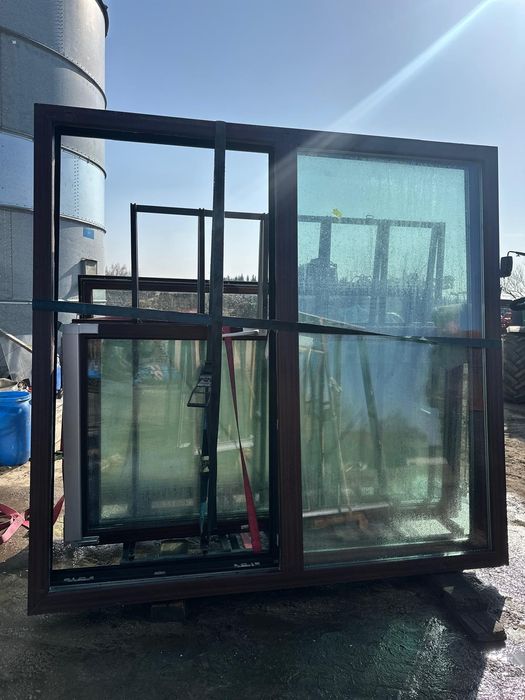 Drzwi balkonowe przesuwane, używane w bdb stanie