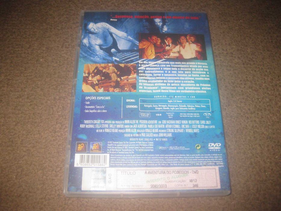DVD "A Aventura do Poseidon" com Gene Hackman/Raro!