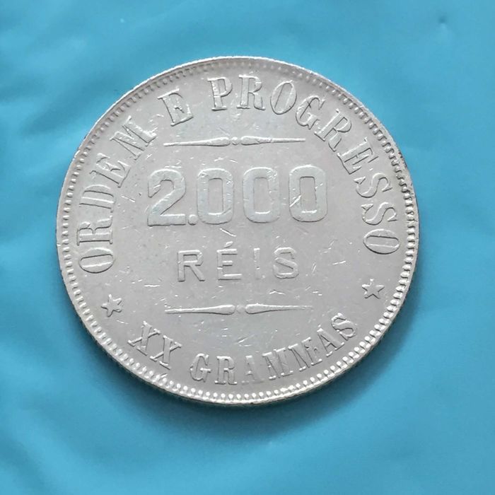 Brasil 2000 Réis 1910 - prata