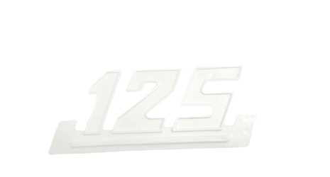 Napis emblemat 125 WSK biały