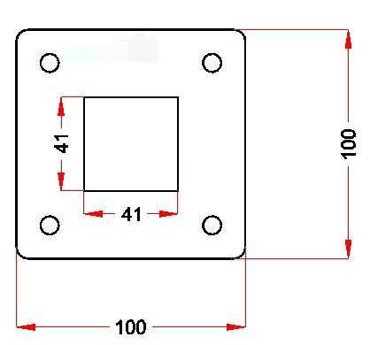 Makra blacha montażowa pod profil 40x40 gr5mm