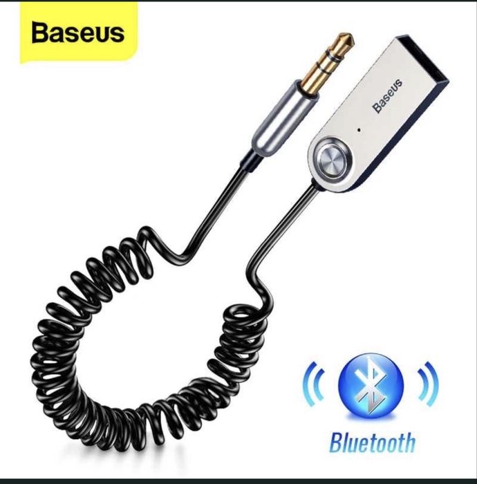 Bluetooth AUX ресивер аудіо адаптер FM-трансмітер Baseus BA01 USB