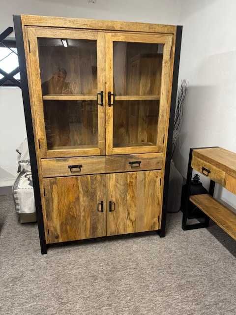 LOFT owa Witryna szafa bufet drzewo mango seria Britt Nowa F-Vat