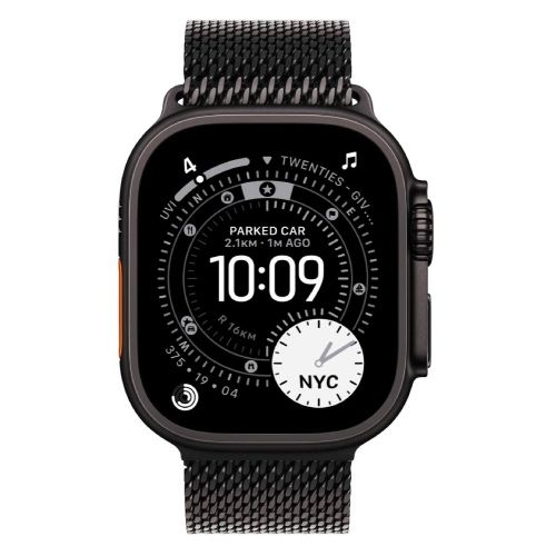 Milanese Loop Apple Watch Ultra 3 NEW Black Titanium / Titanium