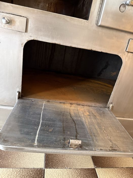 Forno-Fogão a lenha em inox