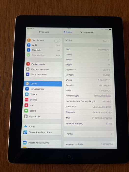 Ipad 3 gen. 64 gb