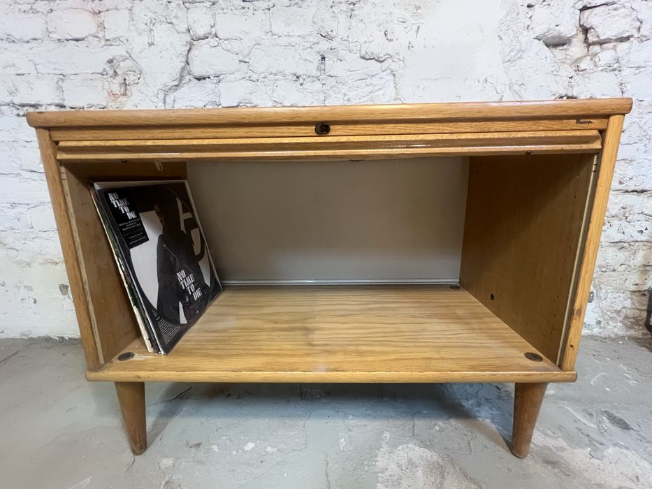 Szwedzka komoda nie ikea szafka na winyle harmonijkowa vintage retro