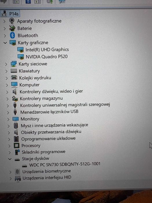 Lenovo ThinkPad P14s Gen 1 i7 / 32GB RAM / 512 MB SSD