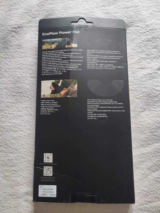 Kapelusz solarny z panelami fotowoltaiczny Eco Flow Power Hat