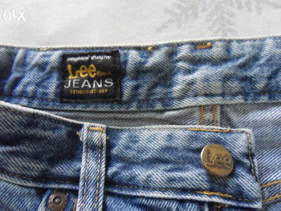 Calças ganga lee vintage cintura subida antigas s 34