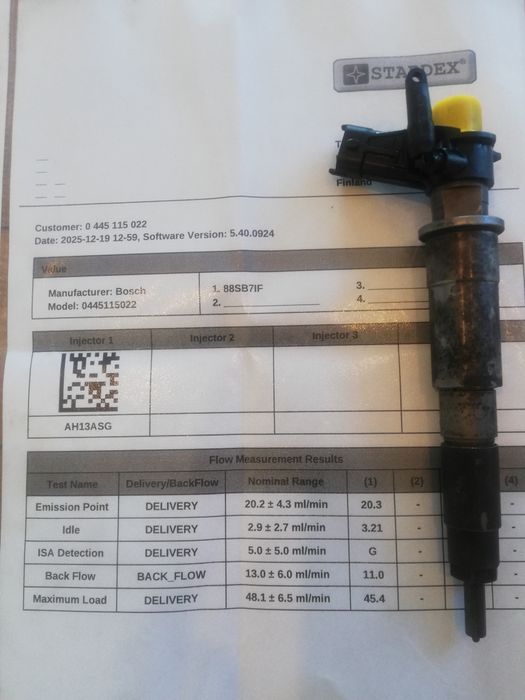 Wtryskiwacz Laguna III Qashqai Vivaro Traffic  2.0 Dci
