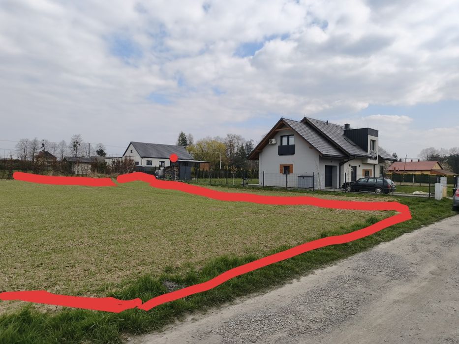 Działka budowlana 1094 m2 z widokiem na góry w miejscowości Pogwizdów.