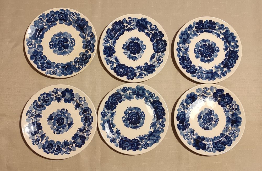 Komplet talerzy fajansowych 18 sztuk
