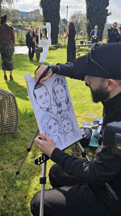 Eventos caricaturas ao vivo