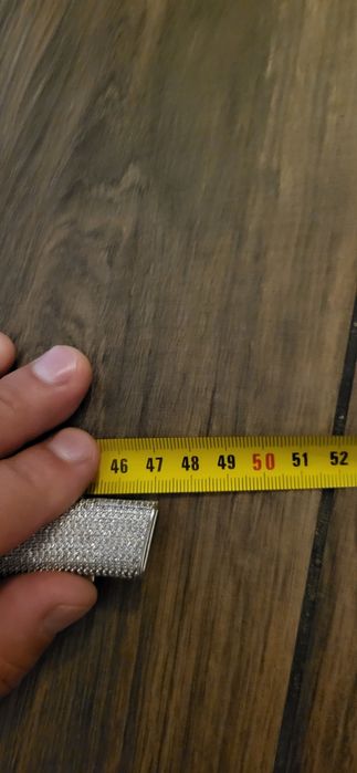 Srebrna błyszcząca kieta naszyjnik