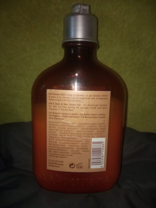 Парфюмированный гель для душа L'occitane baux