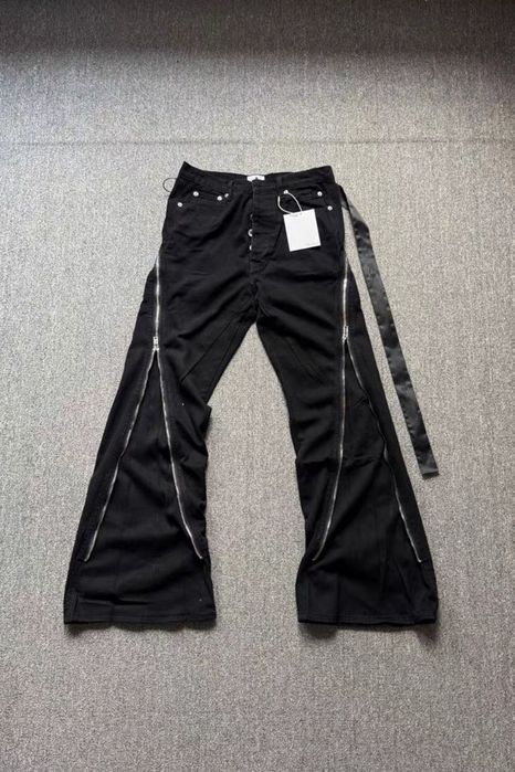 Джинсы клеш flared jeans Rick Owens black