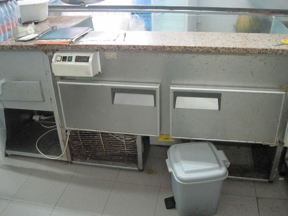 Vitrine do Peixe fresco