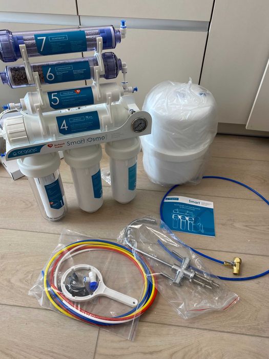 Покращена 7 ступ система зворот осмосу Organic Smart Osmo 7, є монтаж