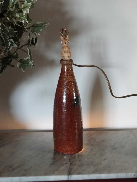 Candeeiro LED Garrafa Rústica