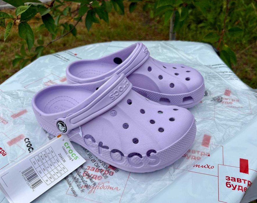 Крокси для дівчаток та хлопчиків Крокси дитячі лавандові Crocs Kids 31 32 33 34 р. в наявності