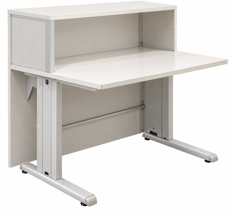 Balcao SOHO 800x800x1100 Cinza Ml Branco