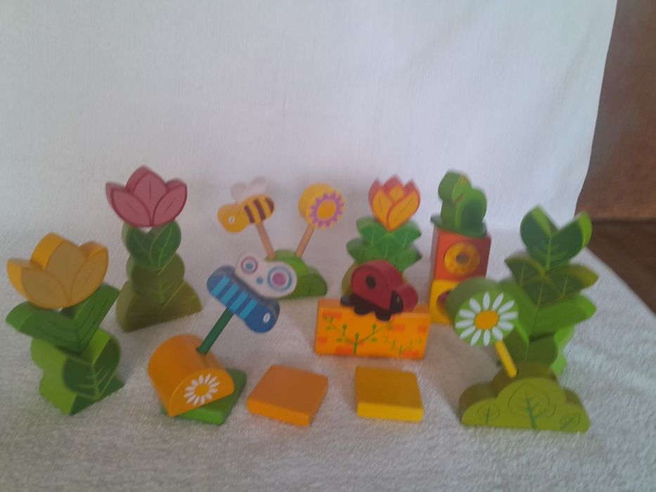 Djeco klocki drewniane ogród