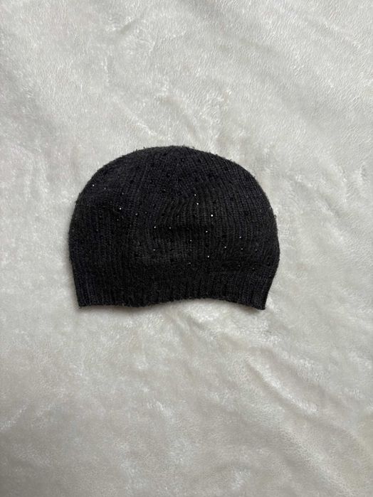 Czarny beret dla dziewczynki